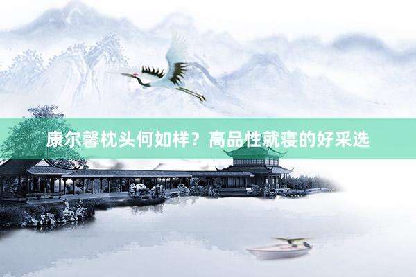 康尔馨枕头何如样？高品性就寝的好采选
